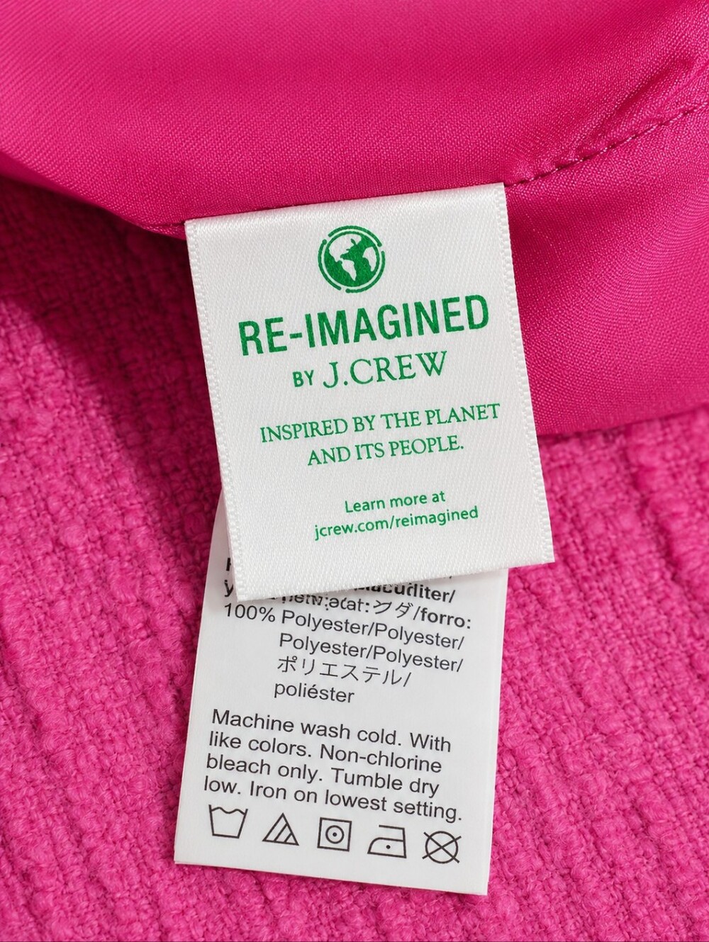 J.Crew Re-Imagined Pink Tweed Sheath Dress Size 00 Sleeveless Fringe Trim Career - Picture 5 of 6